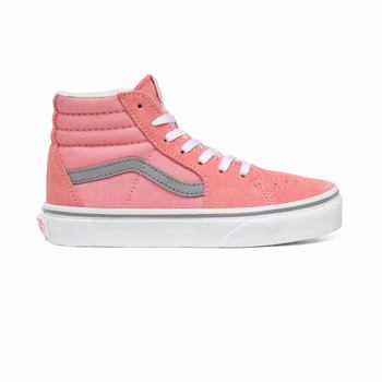 Detske Kotnikove Tenisky Vans Pop Sk8-Hi (8-14+ years) Ruzove/Siva VA46ASEVI